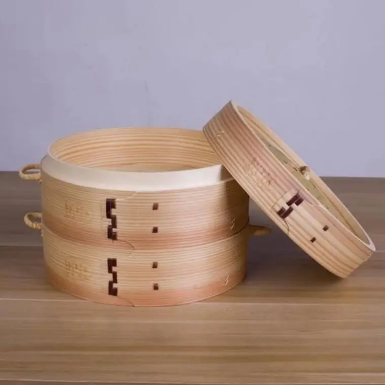 Piroscafo в Acciaio Inossidabile 304 Vaporiera Bambu Con логотип Stampato Pentola A Vapore Per Patate Dolci Salsicce Di Mais E