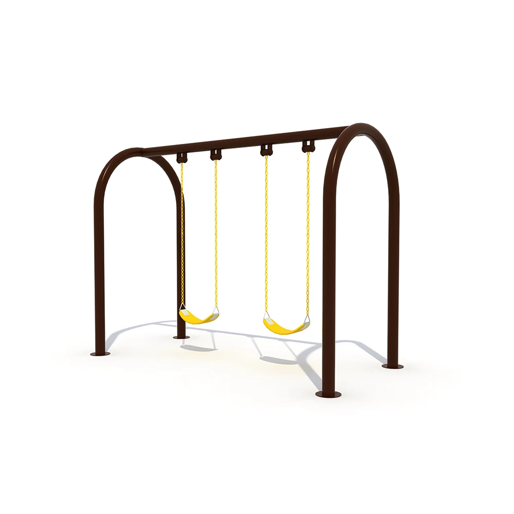 Commercial playground outdoor swing set playground equipment kindergarten swing slide set for sale