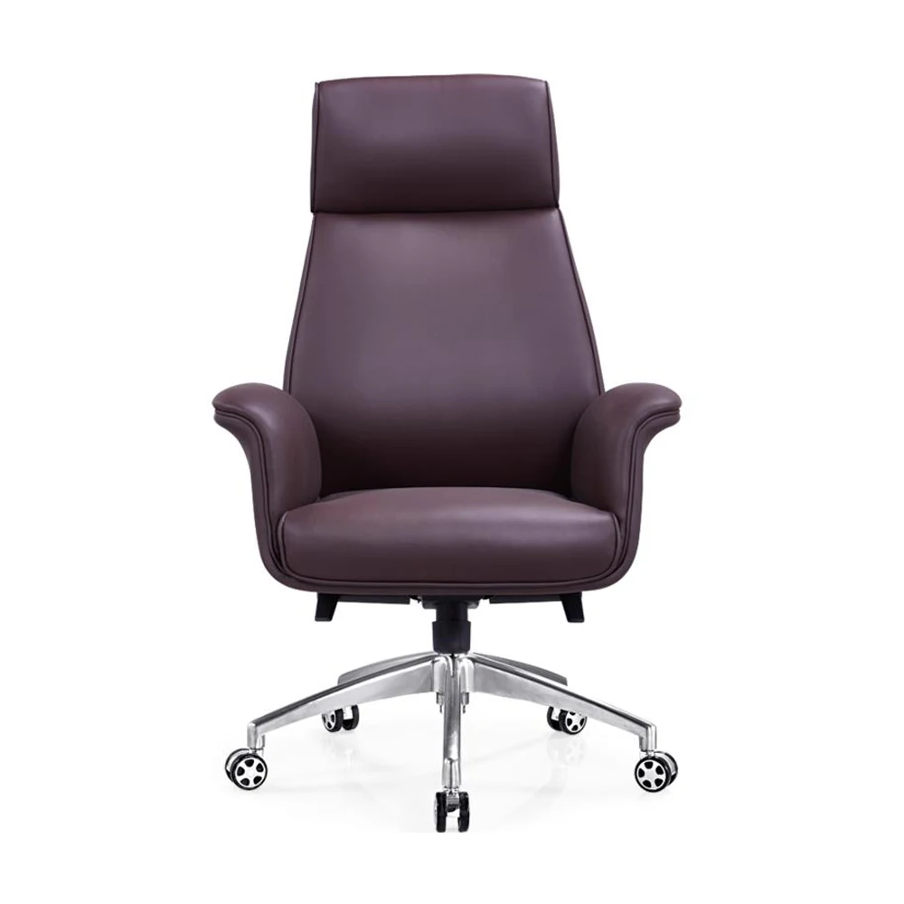 Высококачественный комфортный вращающийся стул из искусственной кожи для взрослых, офисная мебель