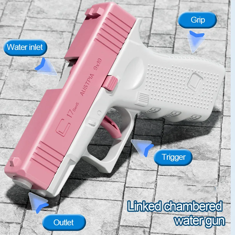 Desert Eagle Water Gun Manual Toy Gunner Dynamic Rebound Small Water Gun