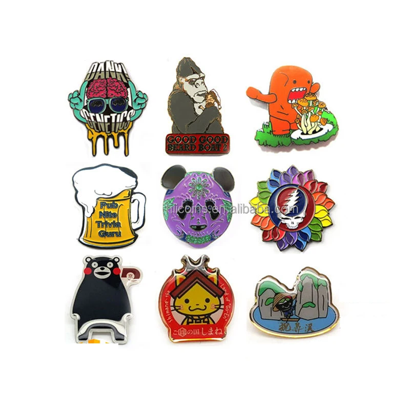 Wholesale Bulk Soft Hard Enamel Pin Manufacturer Souvenir Promotional Gift Grateful Dead Metal Custom Hard Enamel Lapel Pin