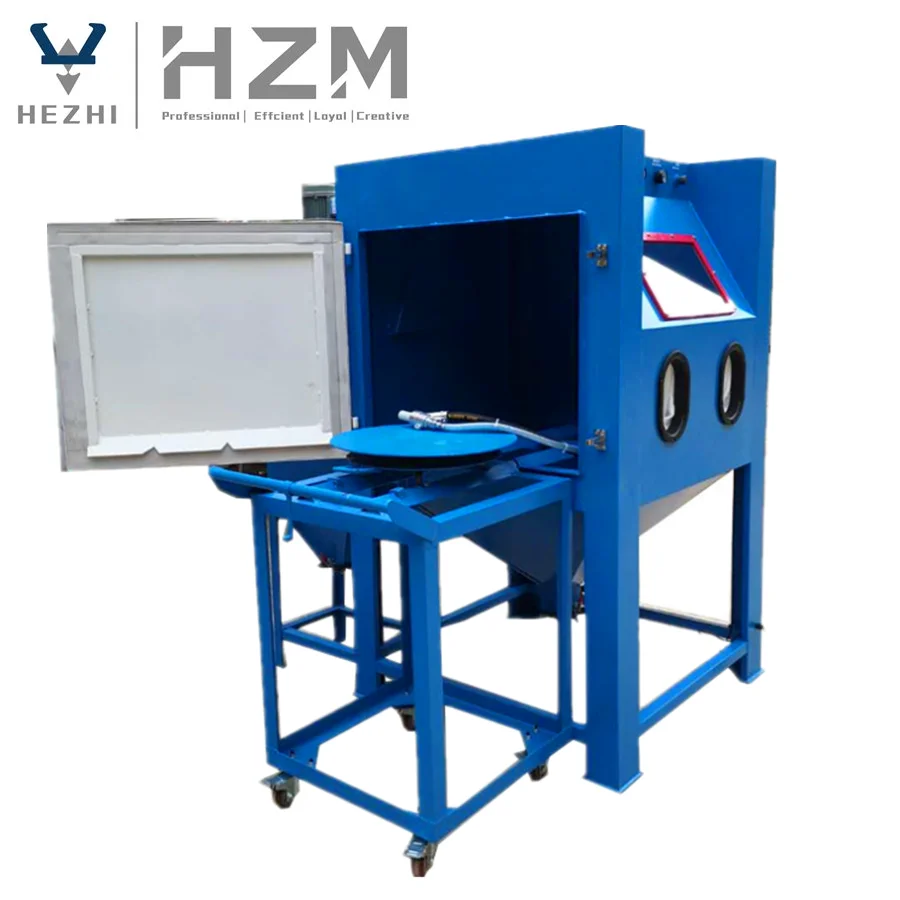 Semi Auto Maunal Cabinet Sand Blaster  Mini Sand Blasting Machine Supplier