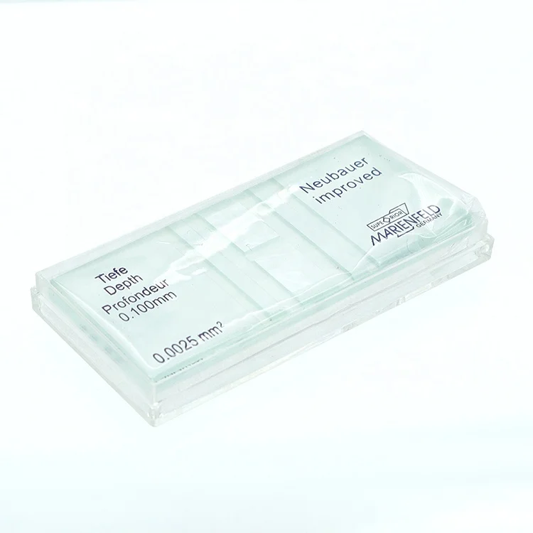 Hemocytometer improved neubauer blood cell counting chamber for lab use