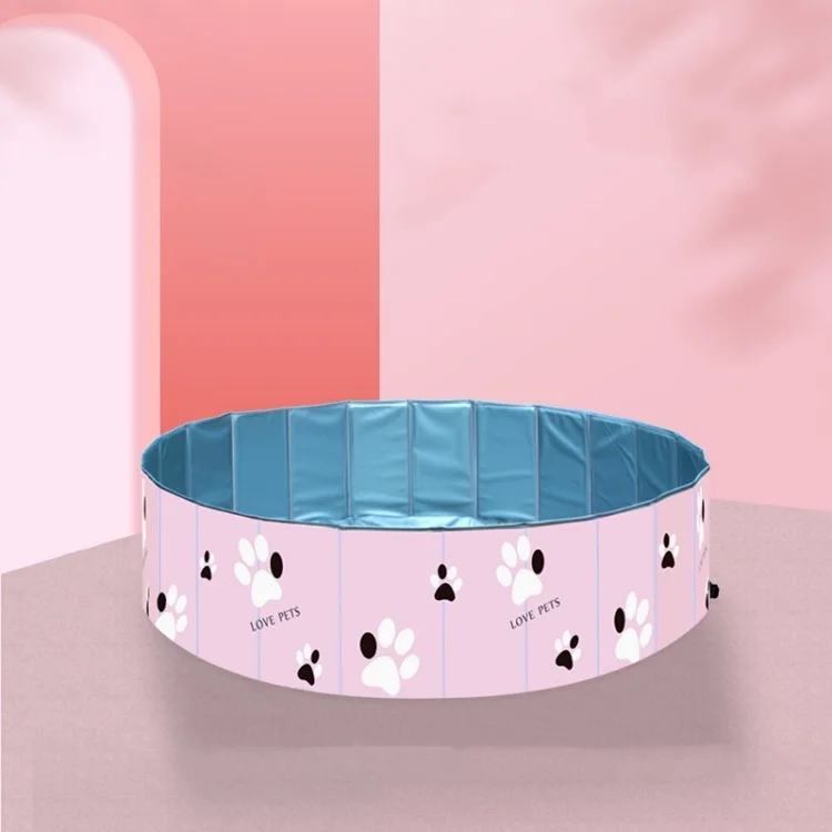 Home Foldable Dog Pet Bath Pool Collapsible Kiddie Wading Pool Dog Pool Bathing Tub