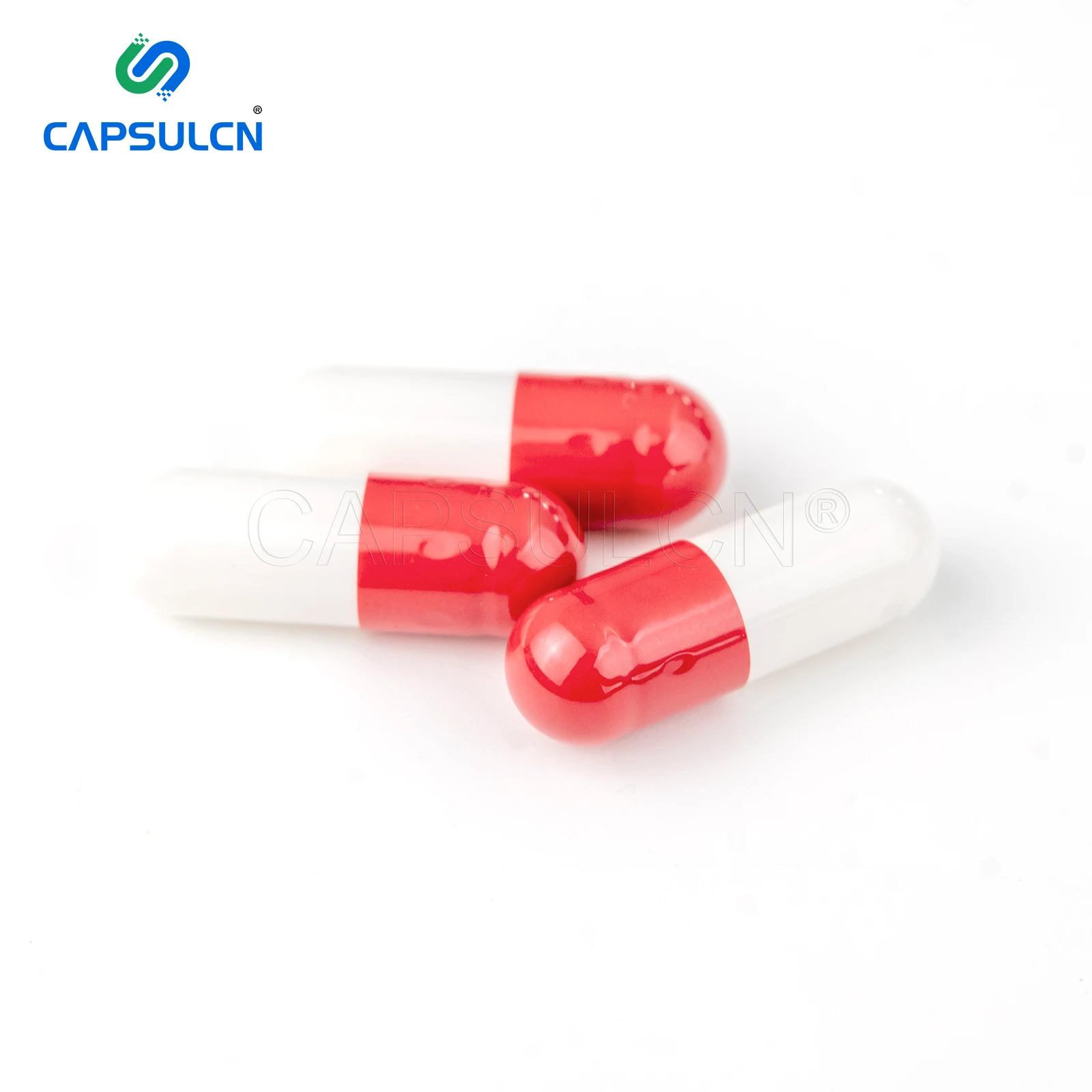 Kosher Certified Health High Reliability Orange Color Empty Gelatin Capsules Red And White Hard Capsules Have Separated Capsule