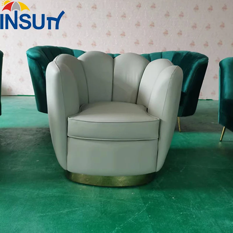 Роскошная мебель для салона Insun, лидер продаж, кресла для салона красоты, спа-салона, бархатный стул для ногтей зеленого цвета