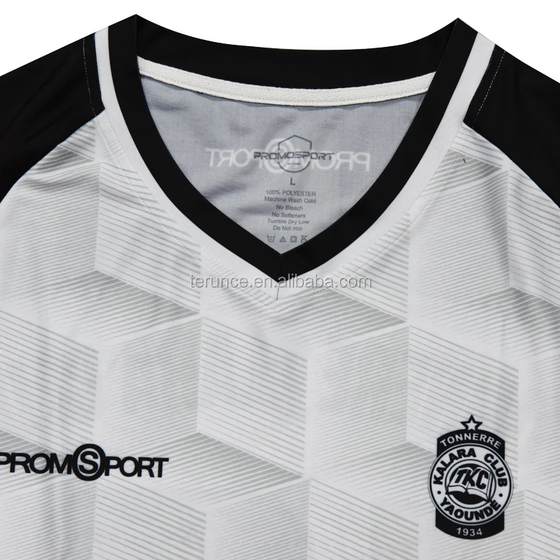 PURE  Custom Professional Sports Wear White/black Soccer Football Uniform / New Sublimation Design Sports Team soccer jersey men