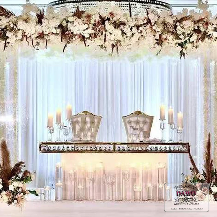 Fashion design stylish hotel lobby furniture stainless steel thron chairs king throne wedding