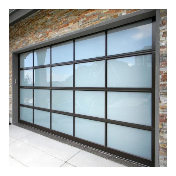 Auto Frosted Folding Glass Garage Door/aluminium profile for sectional door