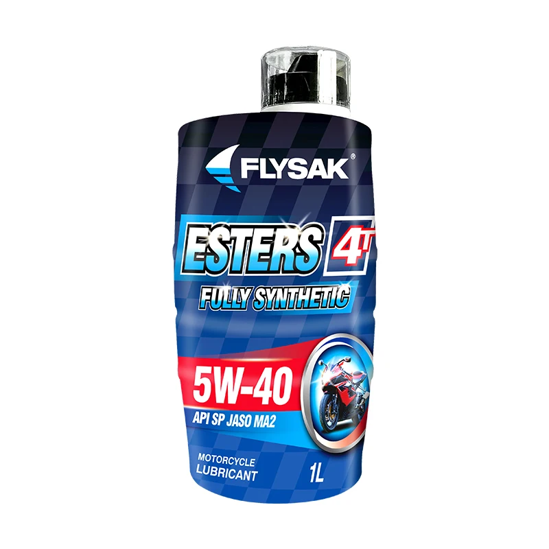 FLYSAK Ester Fully Synthetic Motorcycle Engine Oil SP JASO MA2 5W-40 For 4 Stroke Motorcycle