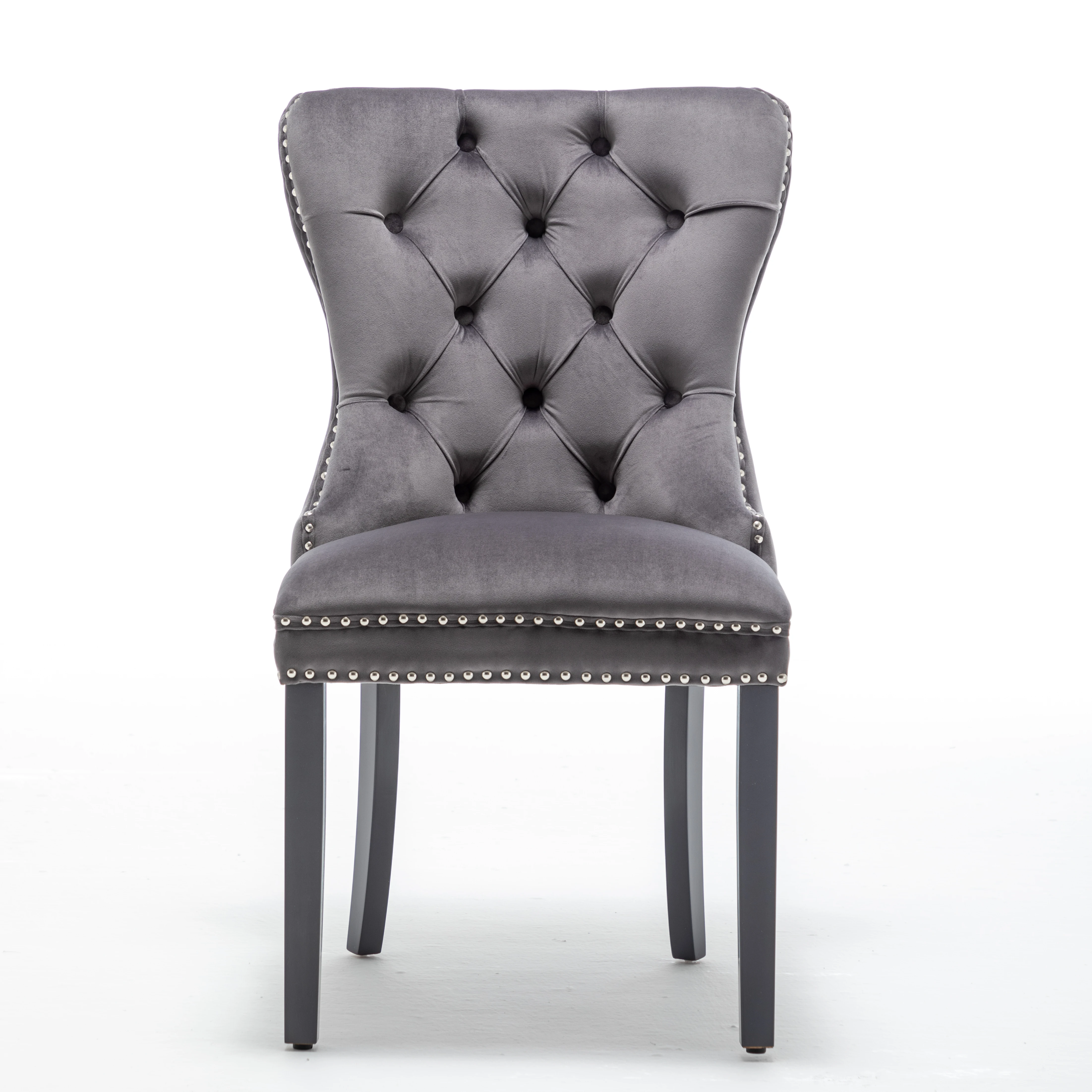 
 2021 модный серый бархатный стул, изысканный стул для столовой.  