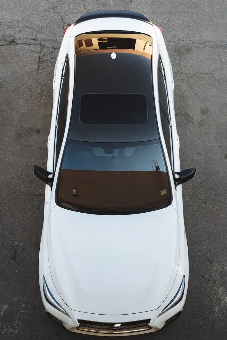 Крыша из углеродного волокна для Infiniti Q50 2014 + люк с Люком на крыше легко открывающийся