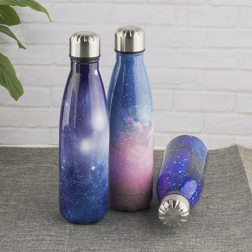 No Off Strach Powder Painted double walled stainless steel vacuum insulated tea coffee flask thermos