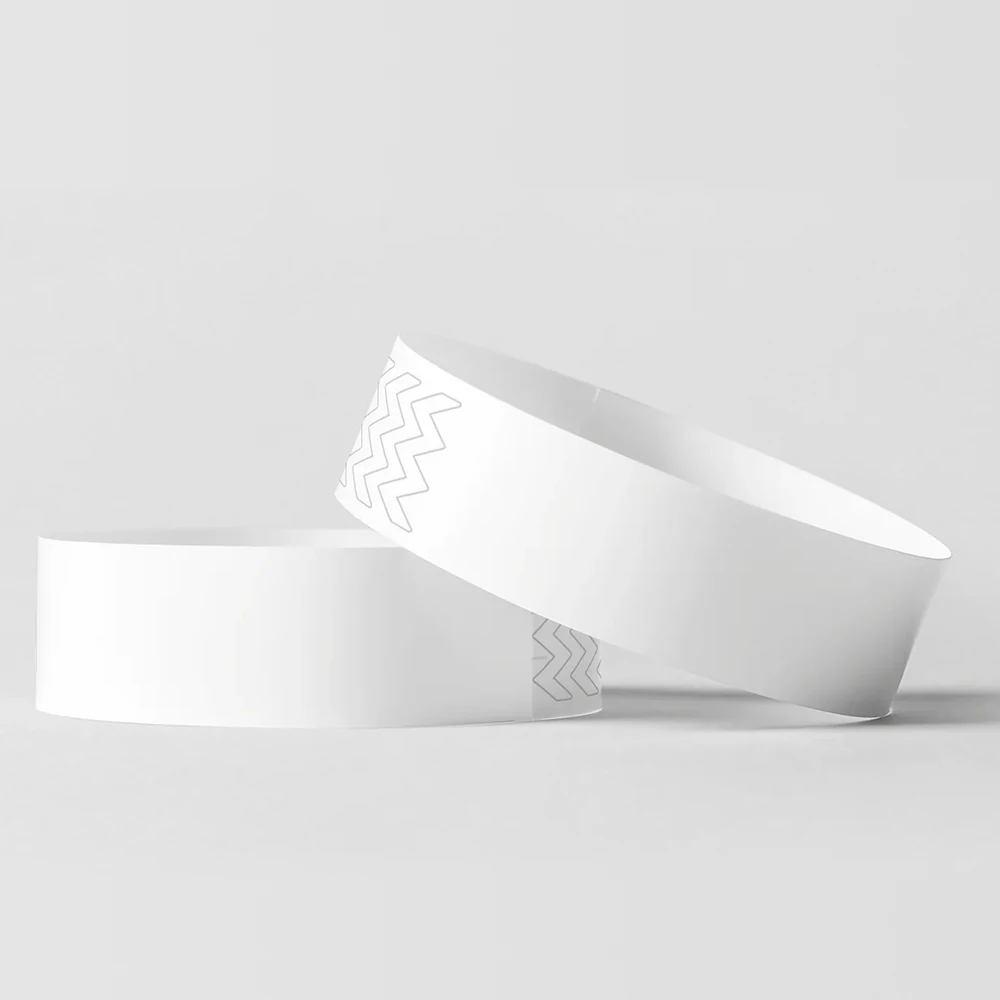 Custom Size Pure Color Breathable Anti-fake DuPont Paper Wristband