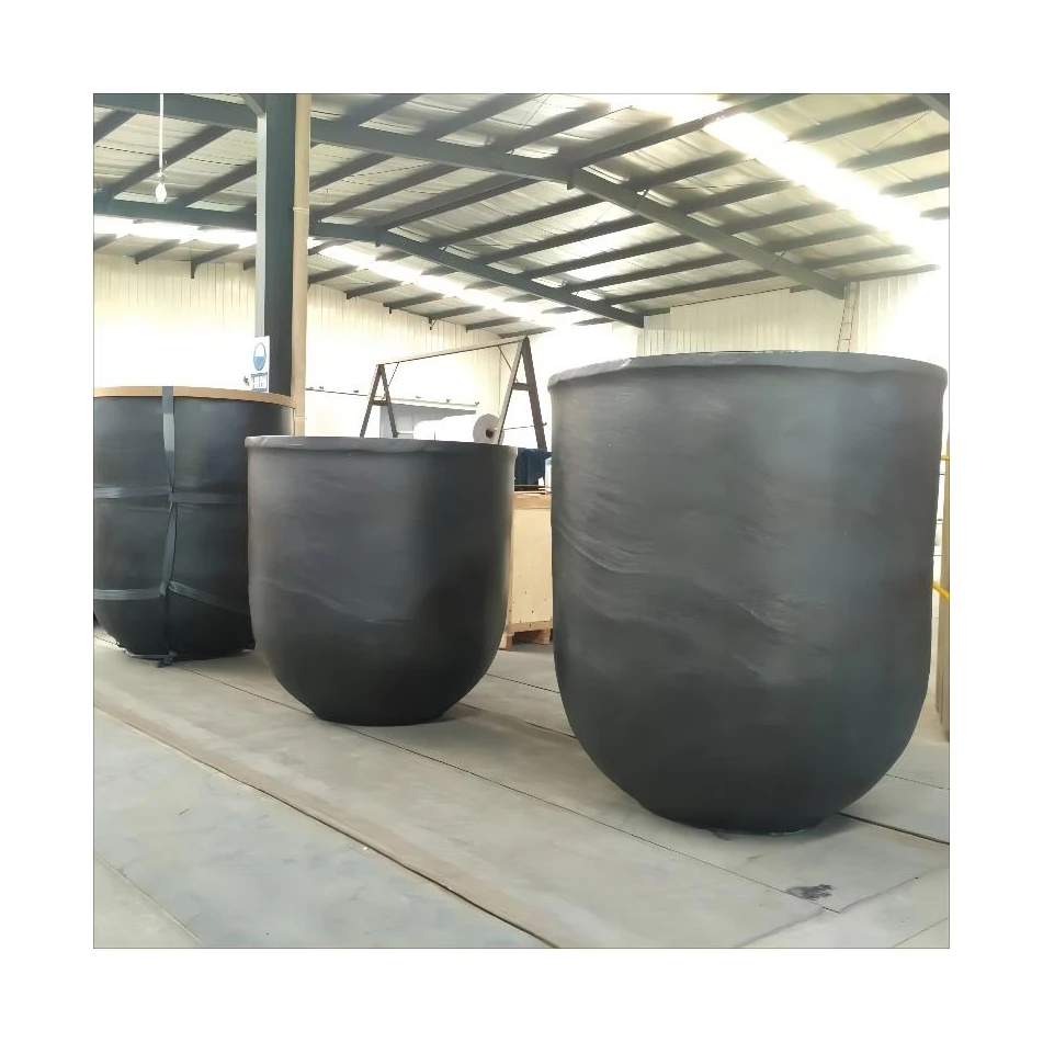 Melting non-ferrous metal using graphite silicon carbide crucible 5kgs to 500kgs