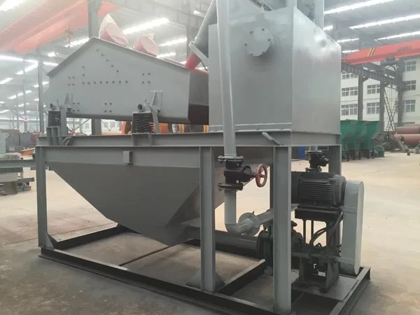 Small vibrating screen sand washing machine