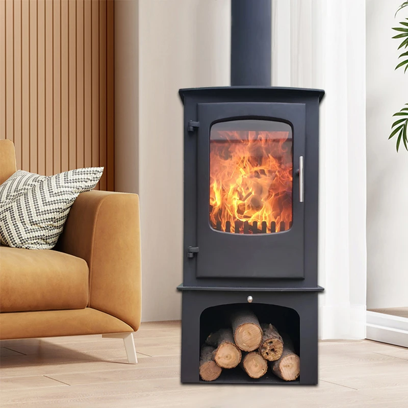 2024 High Quality Factory Modern Indoor Cold Rolled Steel Adjustable Freestanding Stove Wood Burning Stove