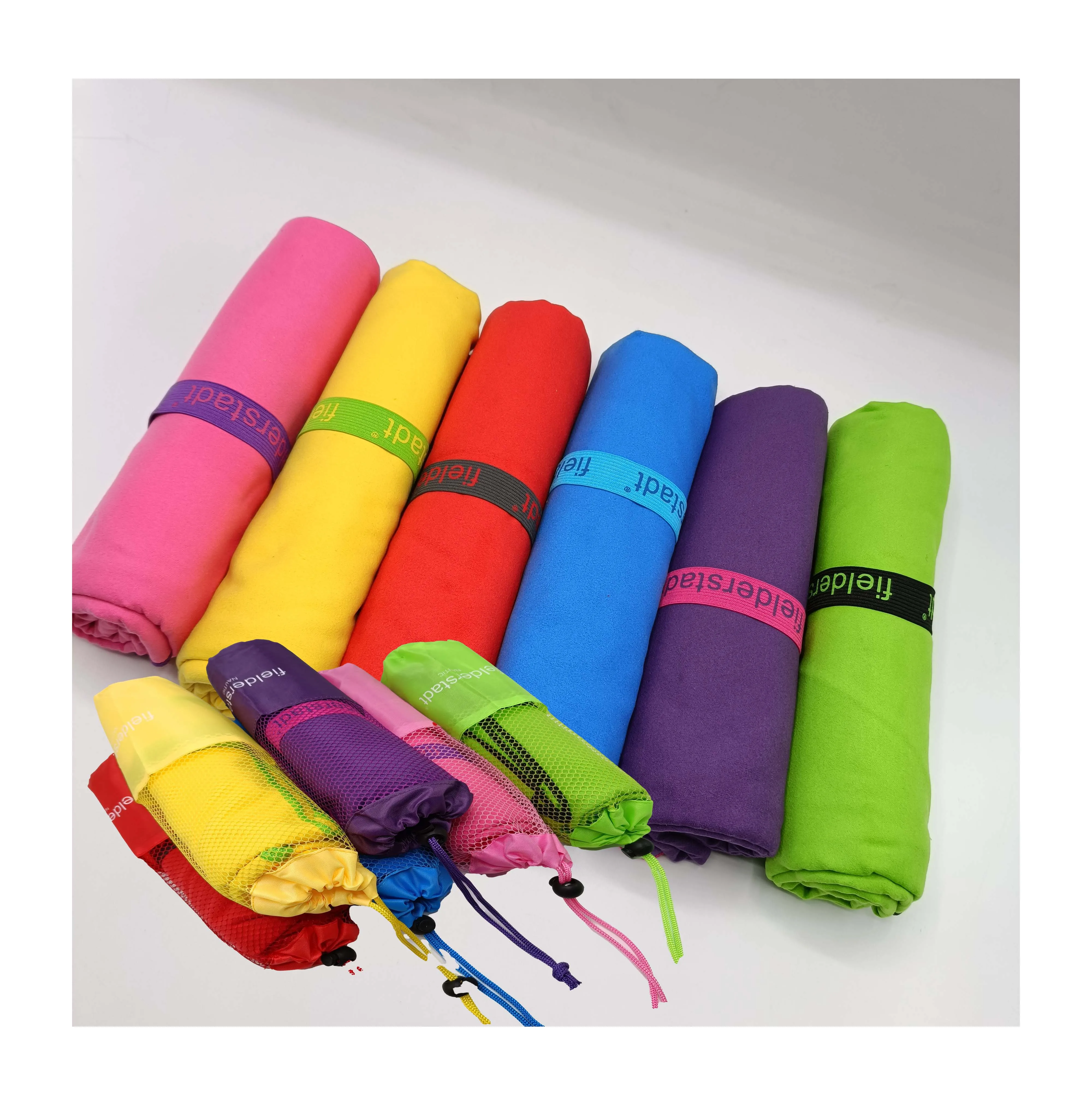 Легкое махровое спортивное полотенце из полиэстера и полиамида из микрофибры мягкое приятное для кожи полотенце для лица для йоги плавания