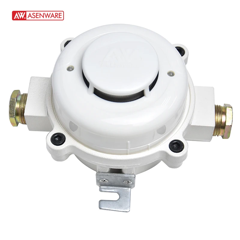Asenware fire alarm system explosion proof smoke sensor ATEX certificate designed for hazardous places chemical warehouse