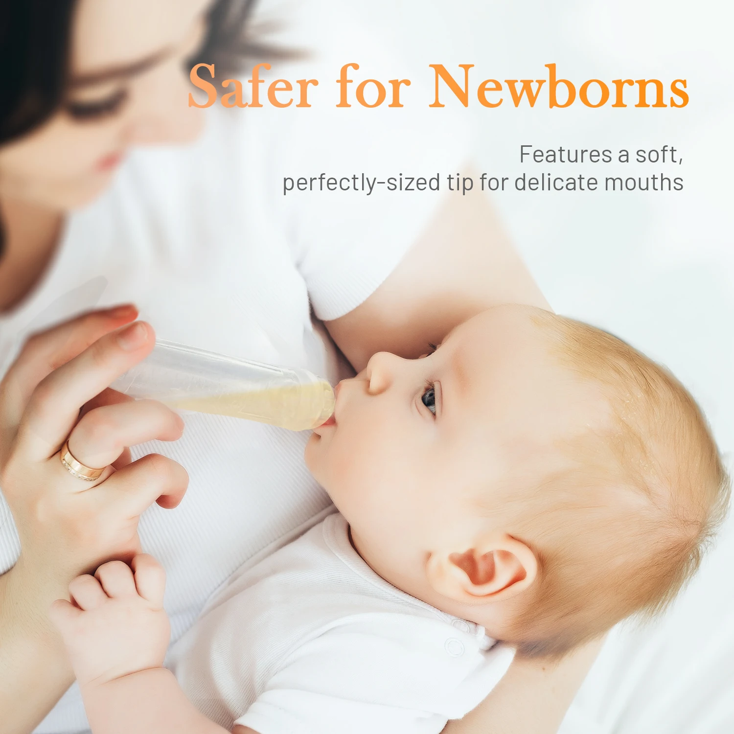 HORIGEN BPA Free 5ML Colostrum Collector Baby Feeding Silicone Breast Milk Collector for 0-12 Months Usage in Food