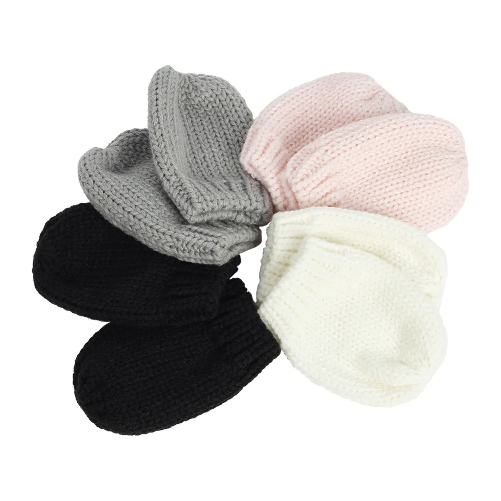 Winter Hat Baby Beanie Wholesale Keep Warm for Outdoor Unisex Winter Caps for Kids Image Knitted One Piece in One Poly Bag S16