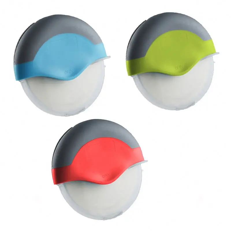 Modern Kitchen Gadget Pizza Tool, Round Stainless Steel Pizza Cutter Wheel Slicer With Protection Cover