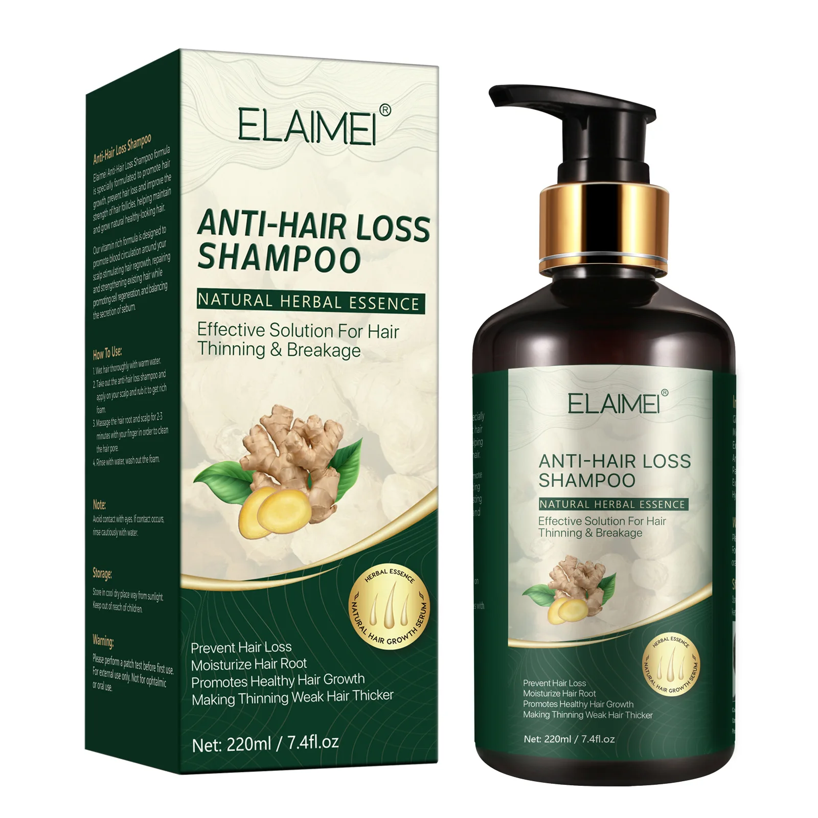 Regrowth Shampoo Moisturize Hair Root Anti Hair Loss Growth Hair Shampoo