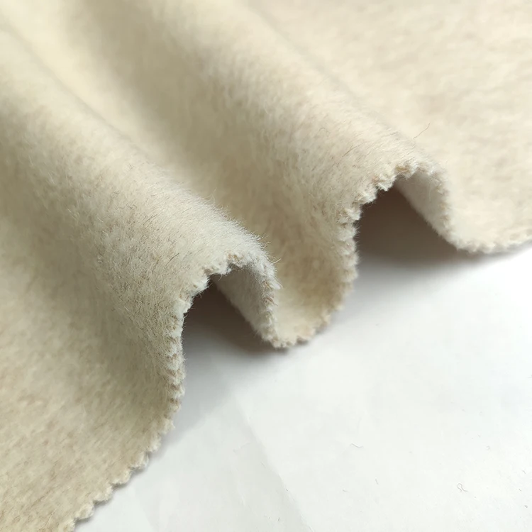 High quality recycled 55 wool 10 rabbit hair 5 alpaca 30 polyester alpaca fabric for coats