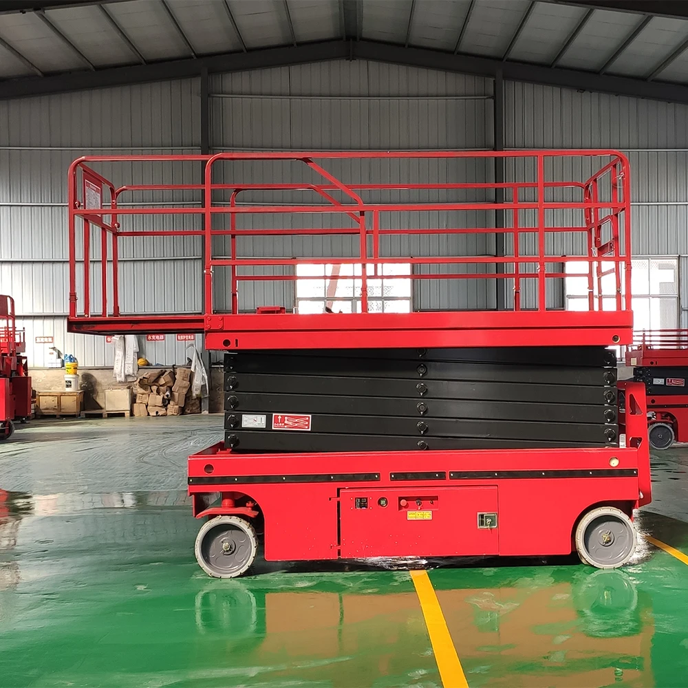Ce Iso 14m Self Propelled Hydraulic Full Electric Scissor Lift Aerial Work Platform