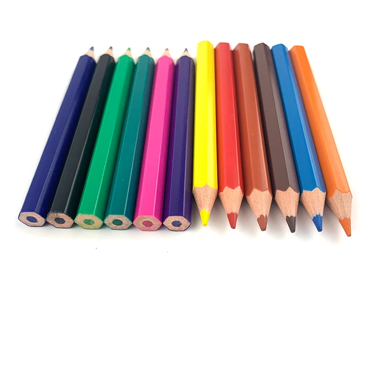 3.5 inch 12 color OEM colored pencils