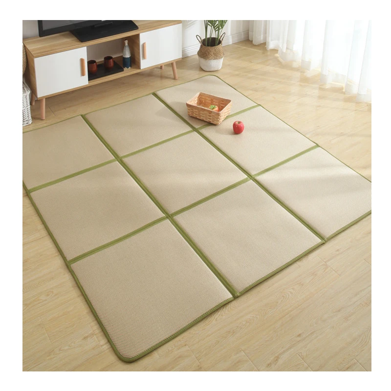 Quality Tatami Rug Summer Rattan MatStitching Carpet  Crawling Mats For Children Bedroom Living Room