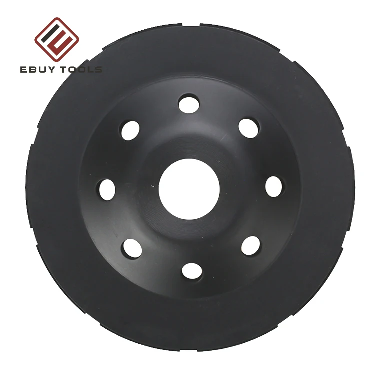Fast Grinding 100mm 125mm Double Row Diamond Cup Wheel Grinding Stones And Concrete For Angle Grinder