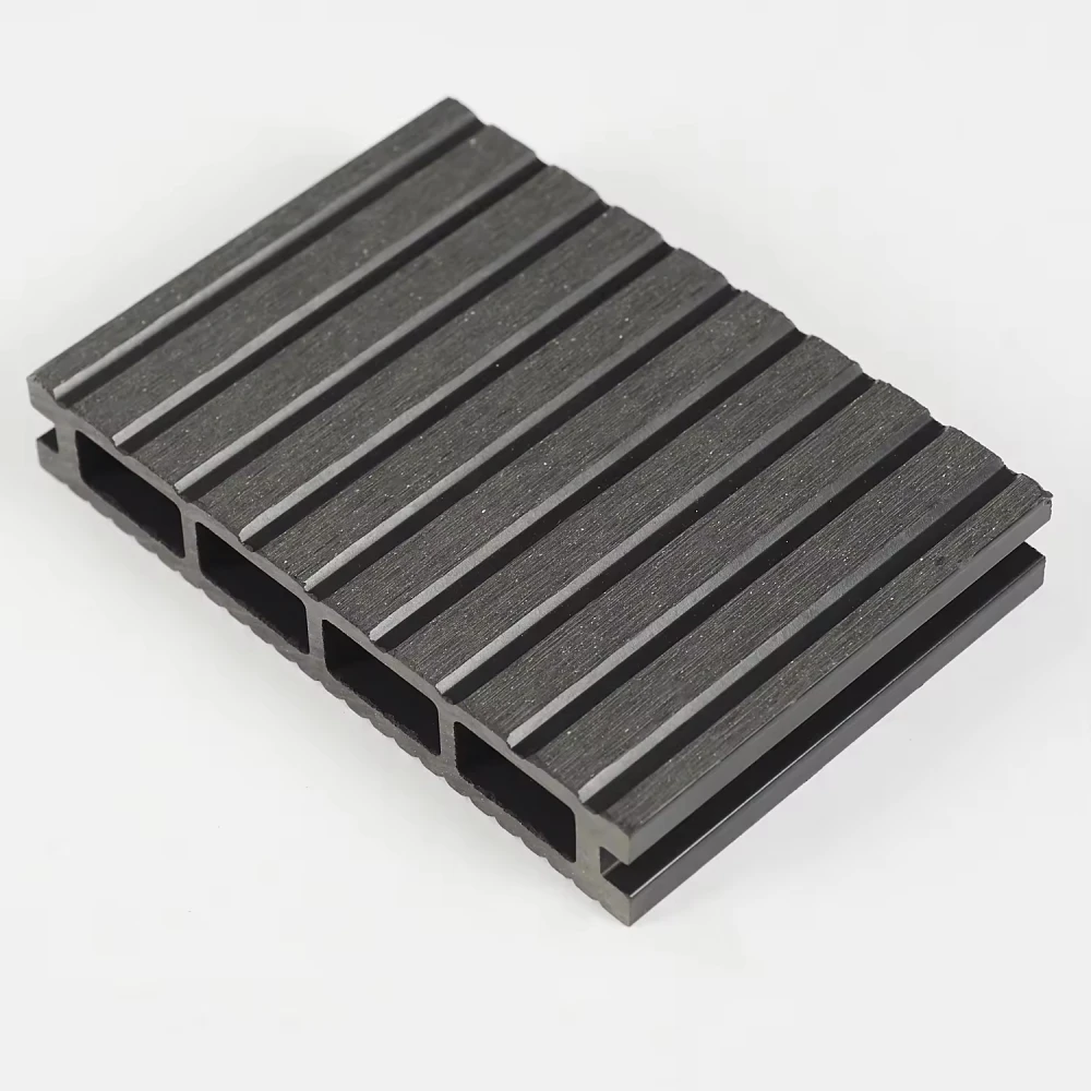 wholesale fluted wpc decking outdoor plastic wood composite decking tiles waterproof floor deck