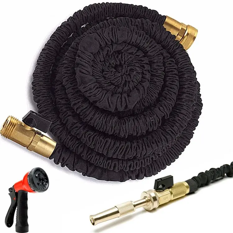 High Quality Wholesale PVC Expandable Garden Hose Pvc Layflat Hose Irrigation Hose With Plastic Connector Combo Kit For Garden