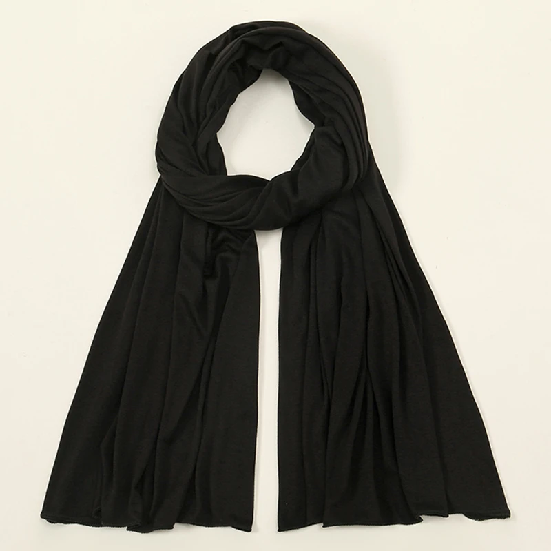 High Quality Premium Jersey Hijabs Muslim Soft Scarf Women Opaque Stretchy Wholesale New Arrival Lycra Jersey Hijab