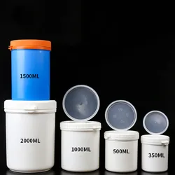 350g 500g Wide-mouth Plastic Jar 1kg Large-capacity Pp Powder Barrel Multi-purpose Tear-off Lid Plastic Jar YGH1148