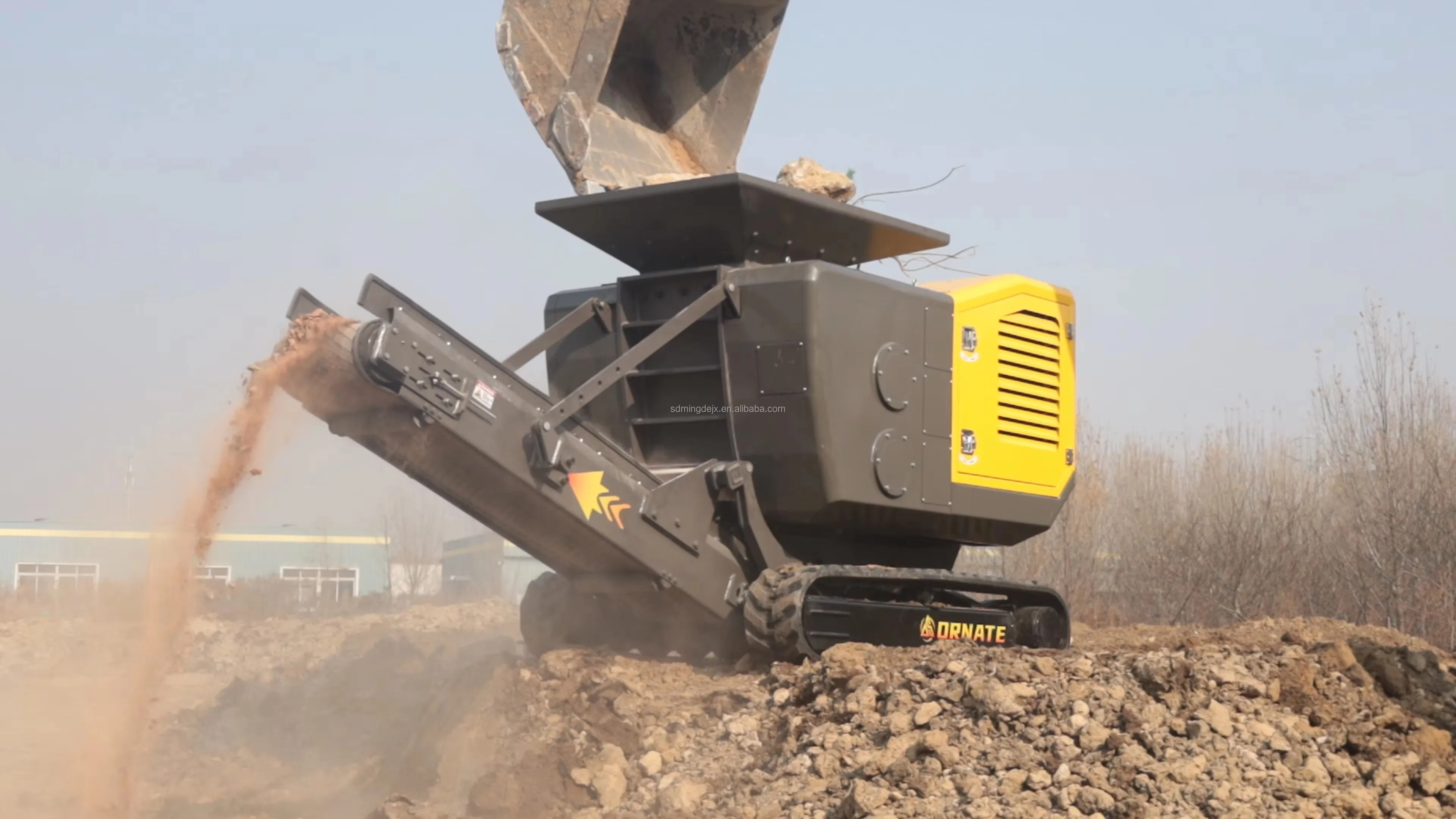 Mobile stone crushing plant mobile jaw crusher