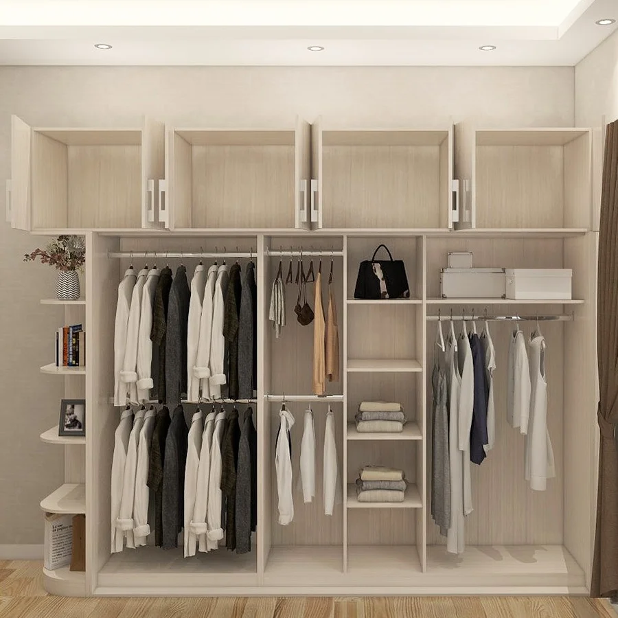 Деревянный большой шкаф OEM услуги MDF деревянный для спальни