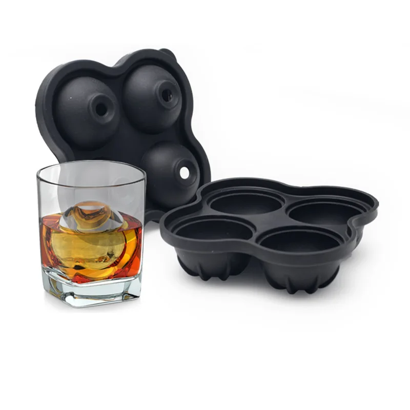 Ball Square Diamond Shape Ice Cube Mold Whisky Wine Cool Down Ice Maker Reusable Ice Cubes Tray Mold for Freezer with Lid