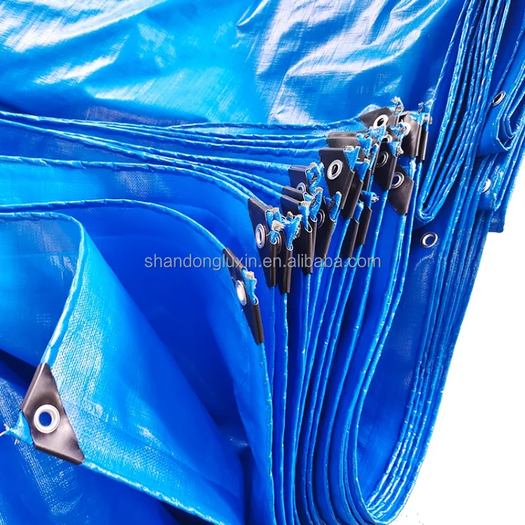 Prefabricated plastic tarpaulin PE tarpaulin rainproof dust proof  moisture-proof