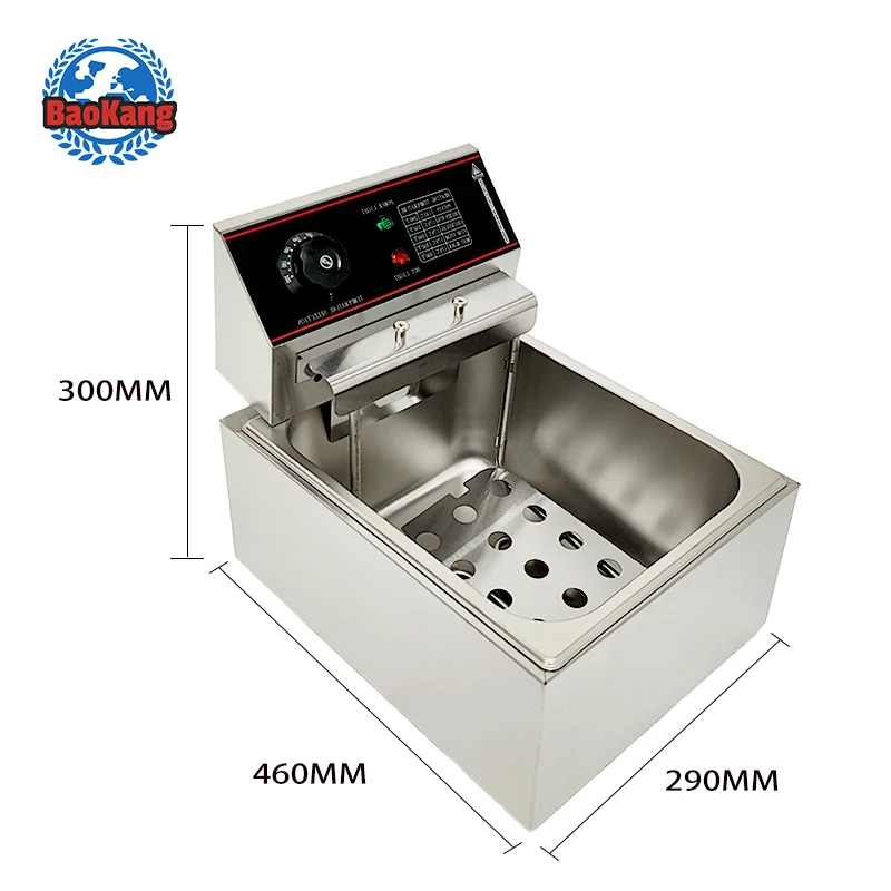 One Tank 6L Potato Chips Fryer Machine Commercial Counter Top Electric Deep Fryer For Chicken Suitable for hotels&restaurants