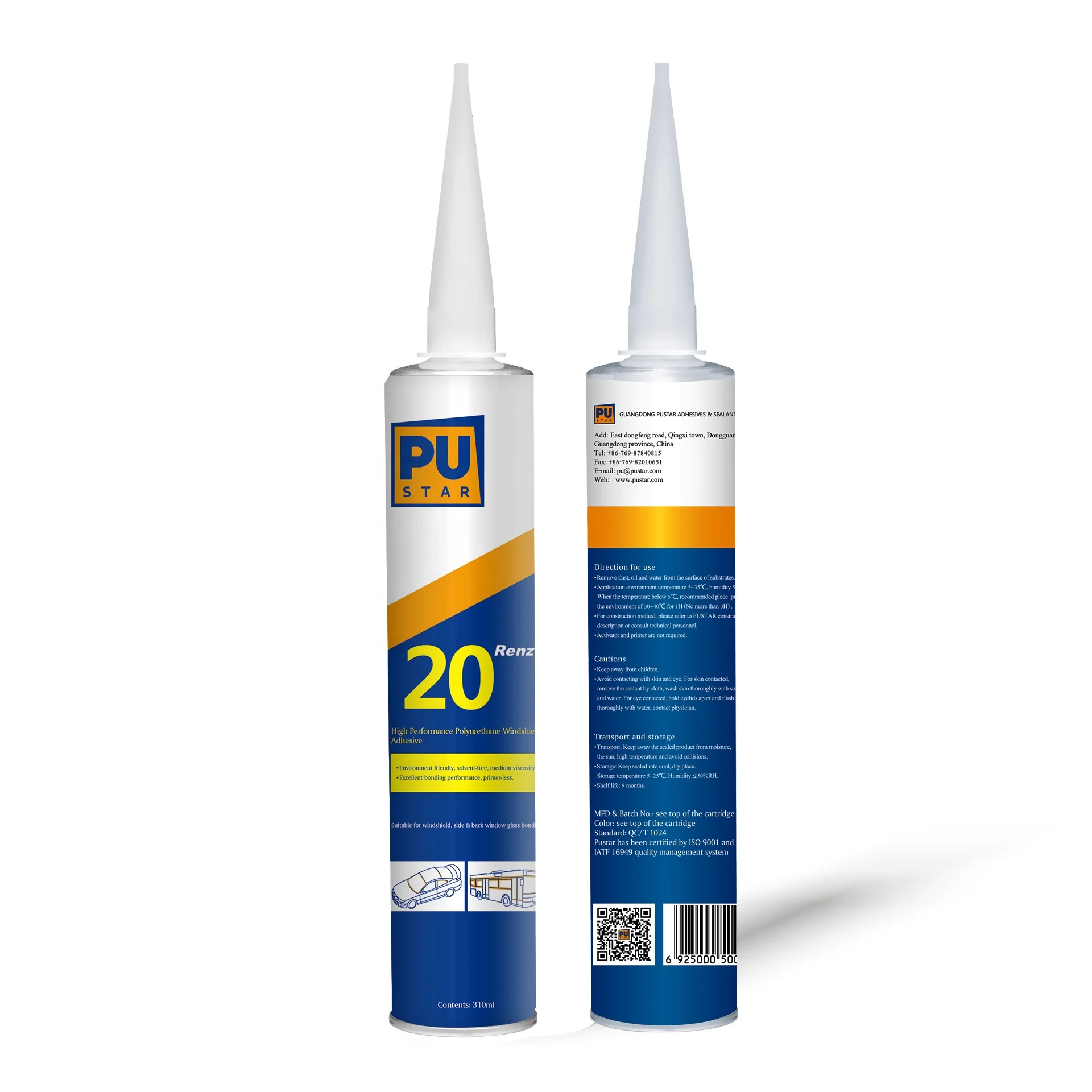 High viscosity self adhesive autoglass repaired polysulfide sealant Renz20 PU Sealant