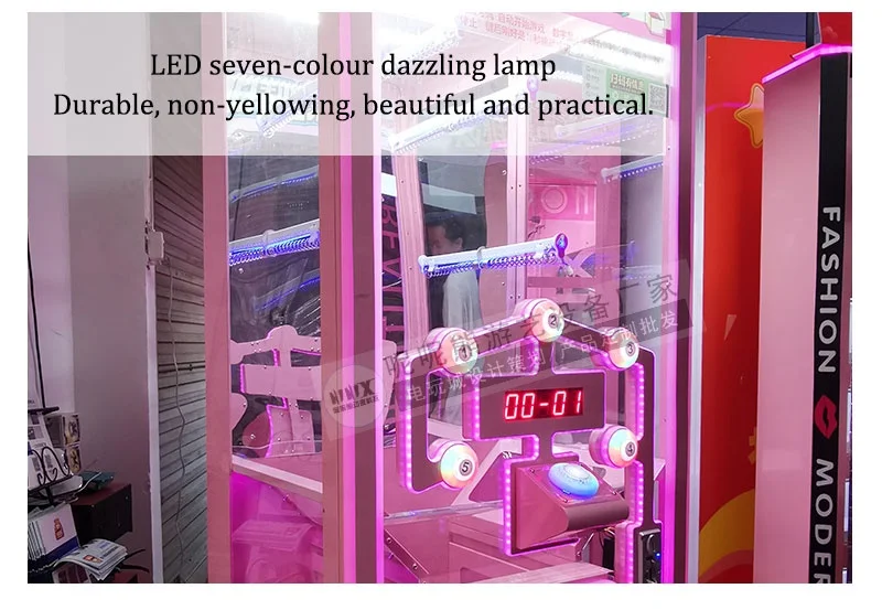 Coin operated game machine 1 players claw crane machine made in china