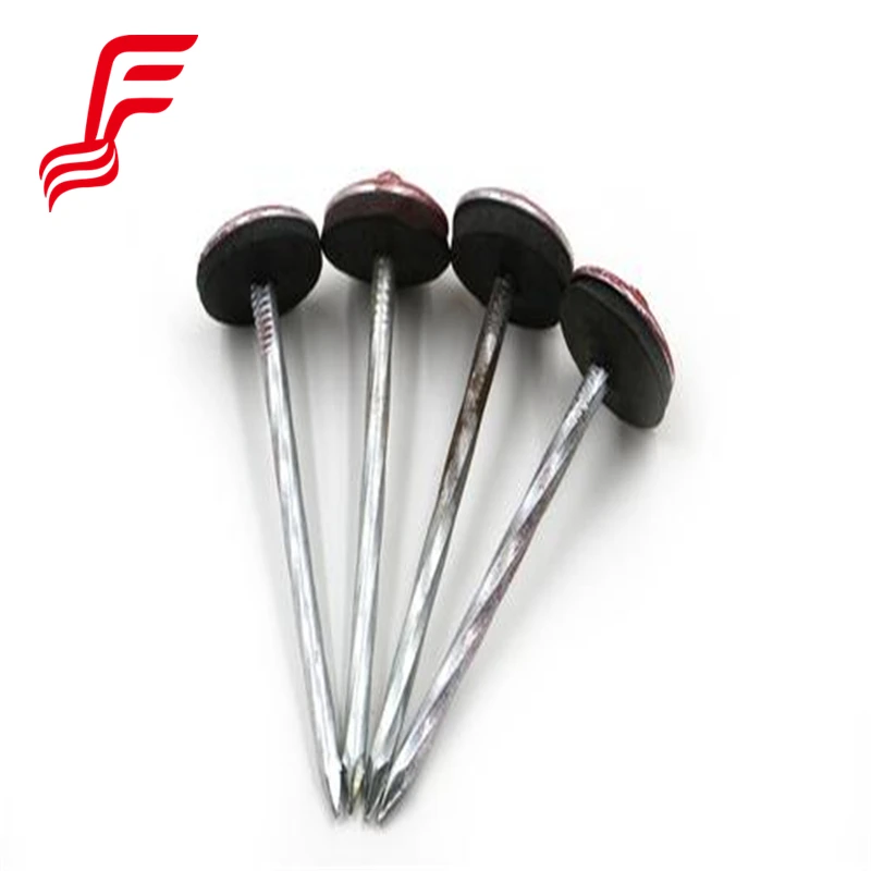 FRST!!Factory Price Cheap Roofing Nails Durable Stainless Surface Flat Galvanized Roofing Nails