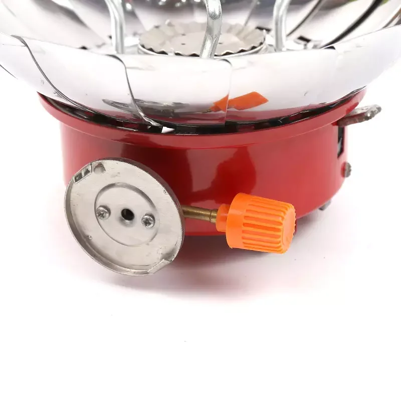 Windshields Windproof Hiking Cooker Cookware Gas Burners Outdoor Camping Picnic Cookout Mini  Lotus Gas Stove With Extended Pipe