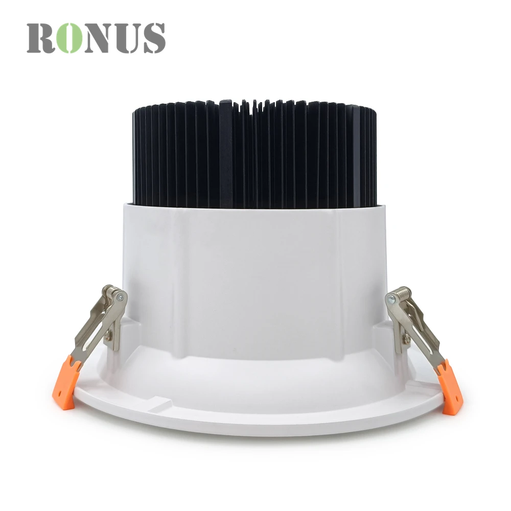 High Power 35W Recessed Anti Glare Hotel Aluminium Spot Down Light Dimmable 40W COB LED Spotlight