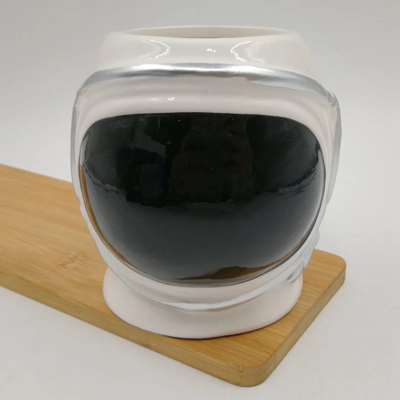 Spaceman 3D Ceramic Coffee Mug  Emboss Star Milk Cup  Astronaut Shaped Coffee Water Mug