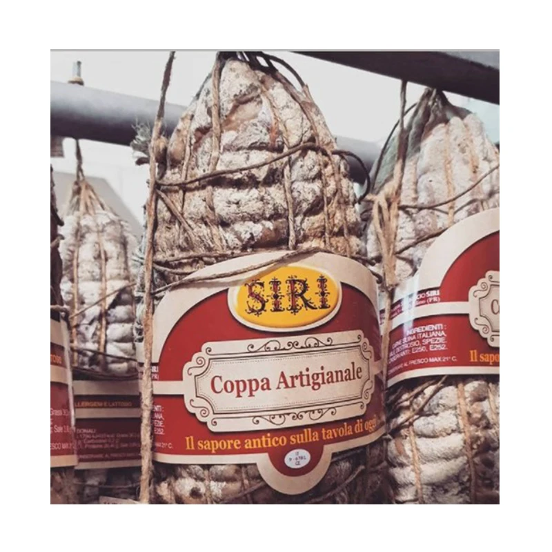 Hand Salted Long Shelf Life Italy Brand Meat Curing Types Of Dried Cured Meat