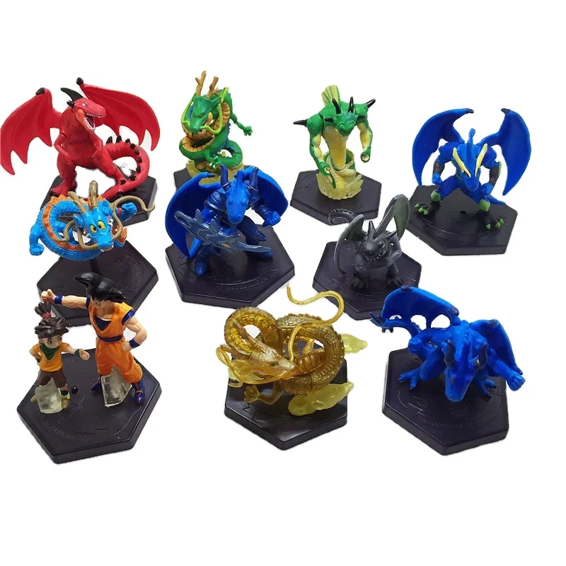 10 pcs/ set action figure toys for girl and boy children gifts