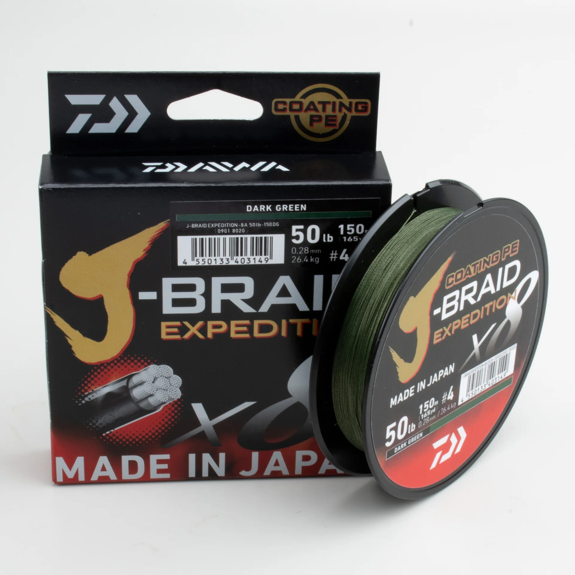 Оригинальный Daiwa J-BRAID 8 плетеная 300 PE линия для морской рыбалки